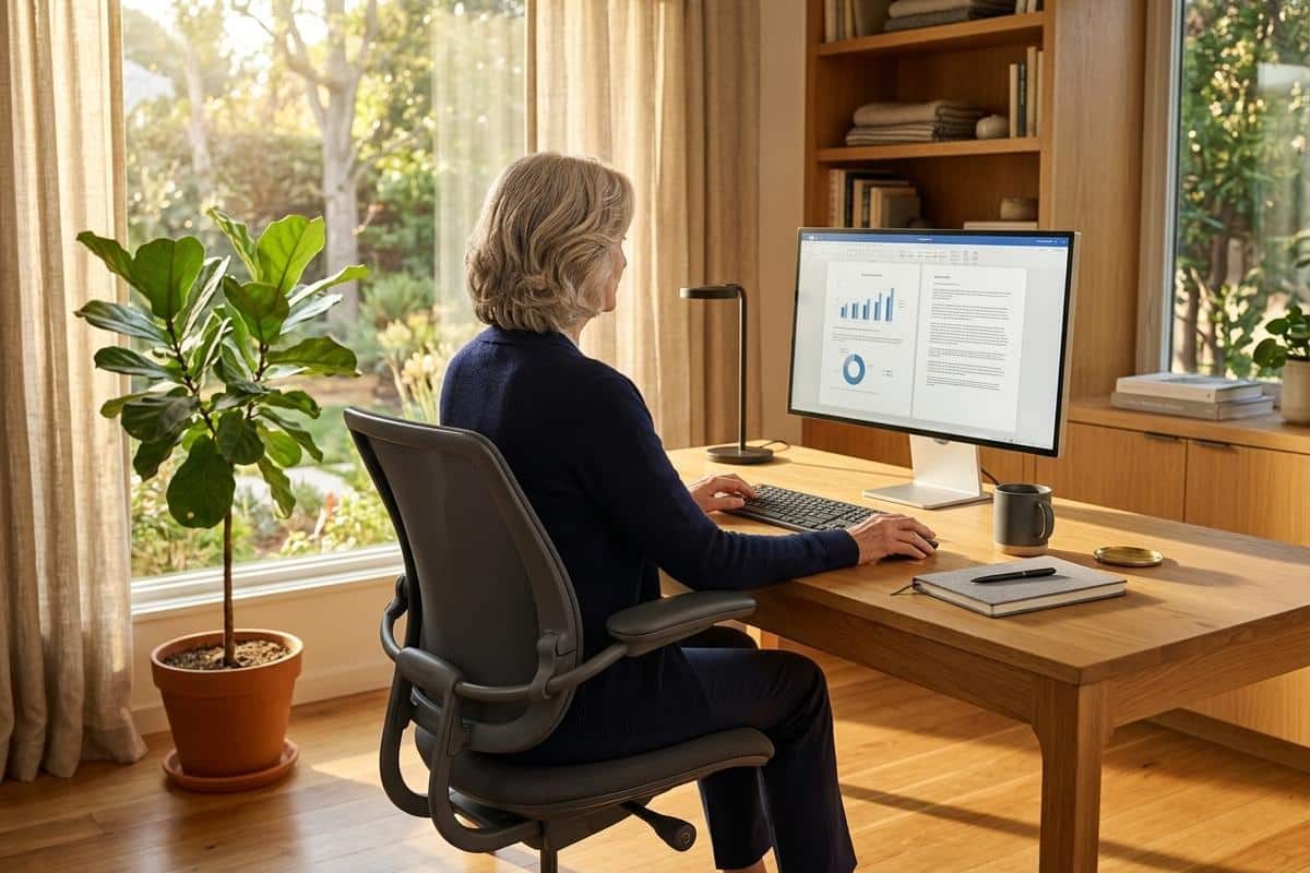 Aménager son poste de travail après 60 ans : ergonomie et productivité pour les seniors actifs